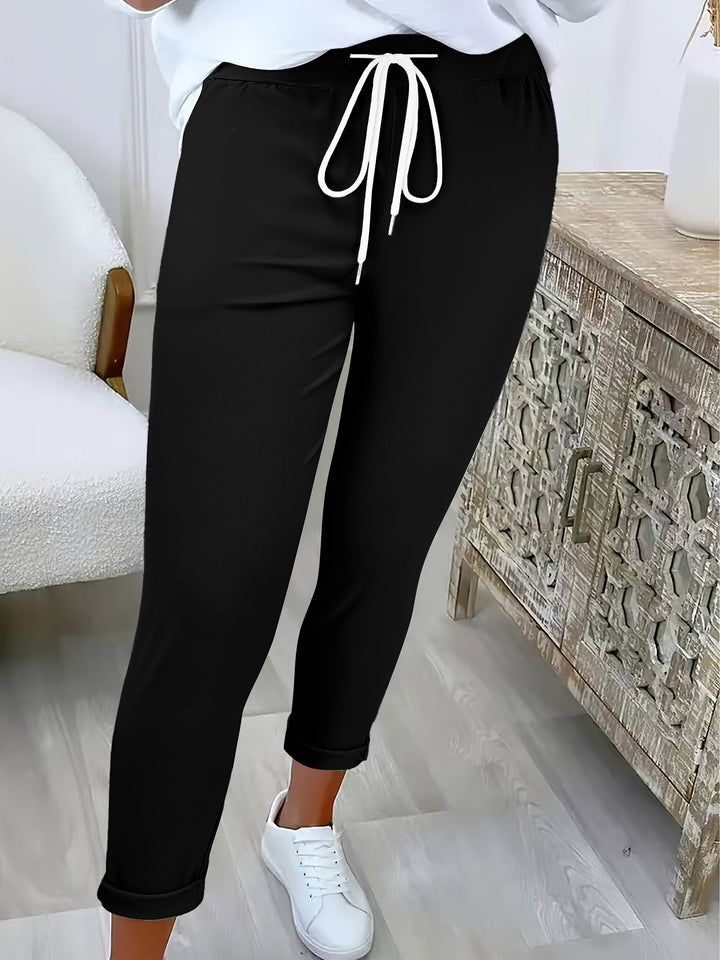 Tansy - Tailored Stretch Drawstring Trousers