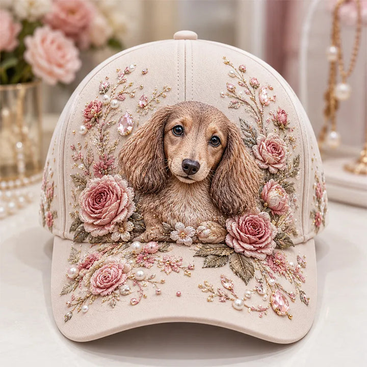 Arlena - Floral Horse Accent Cap